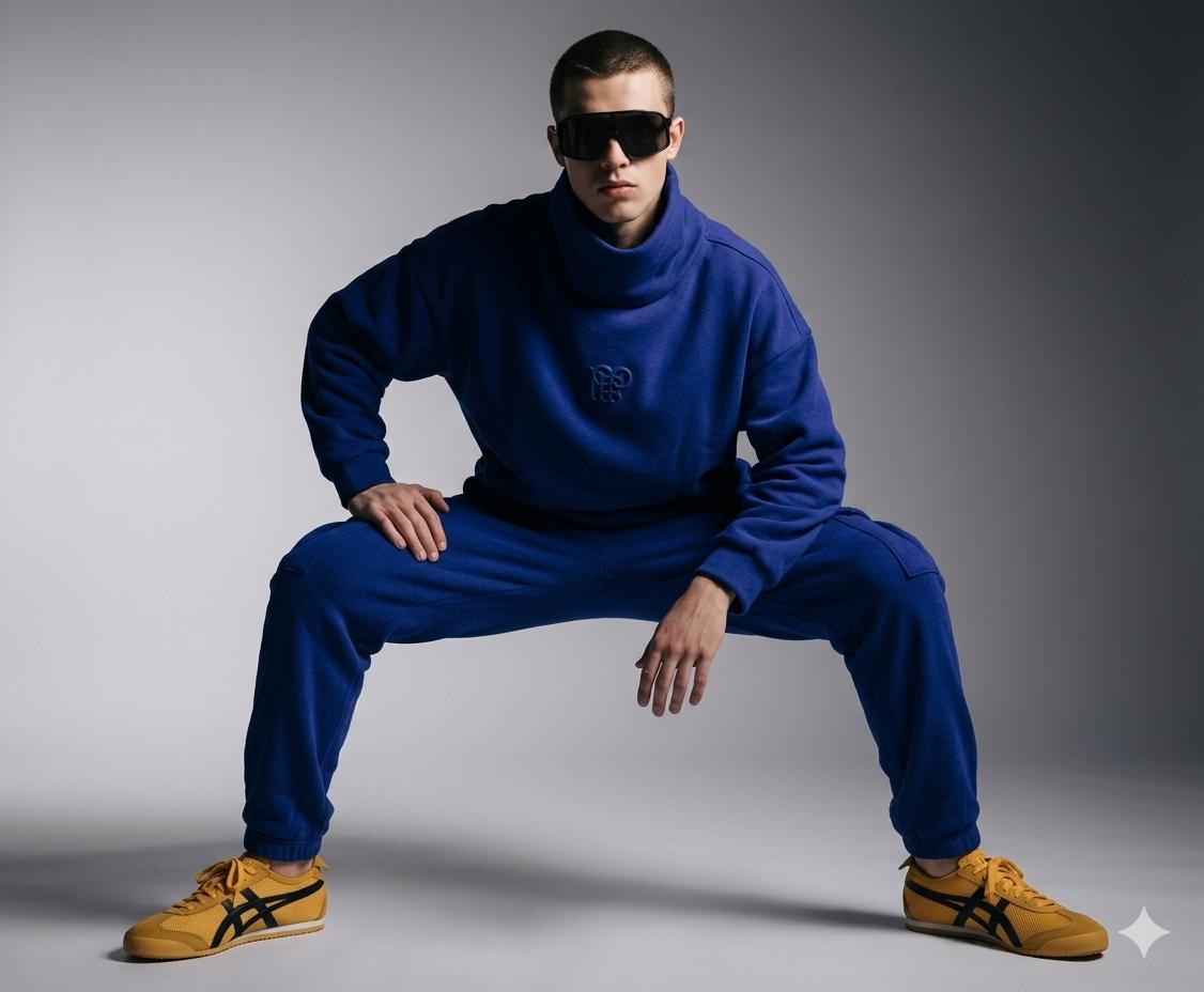 MENS 90´S MOCK NECK SWEATSHIRT