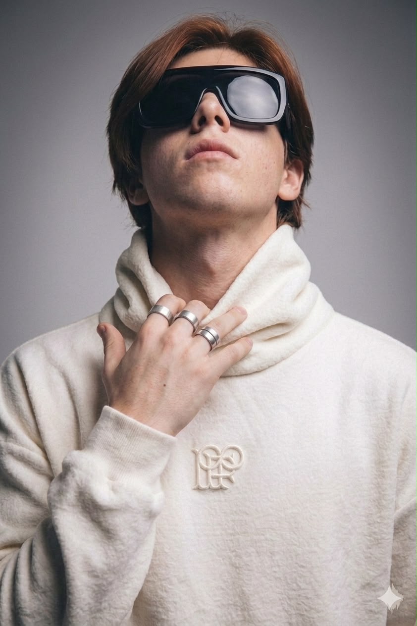 MENS 90´S MOCK NECK SWEATSHIRT