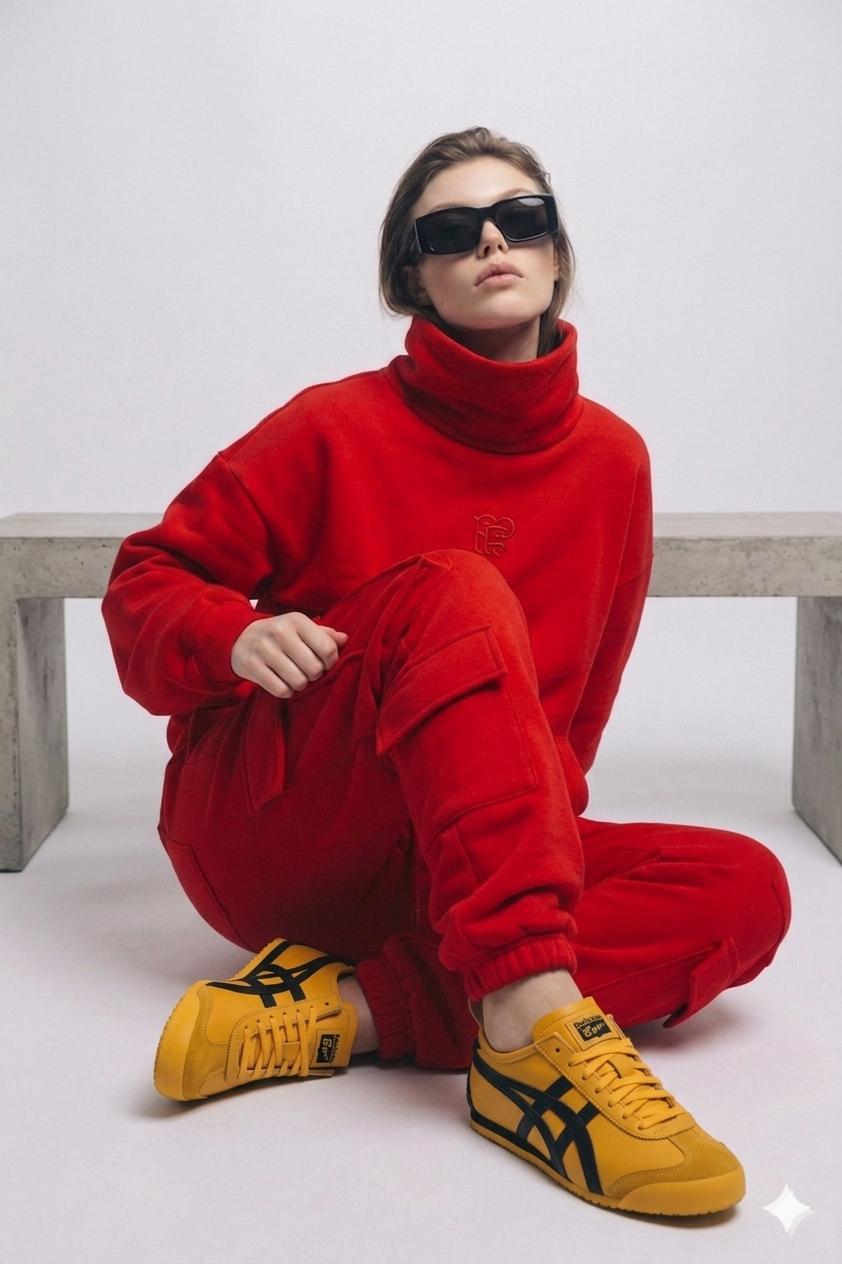 WOMENS 90´S MOCK NECK SWEATSHIRT