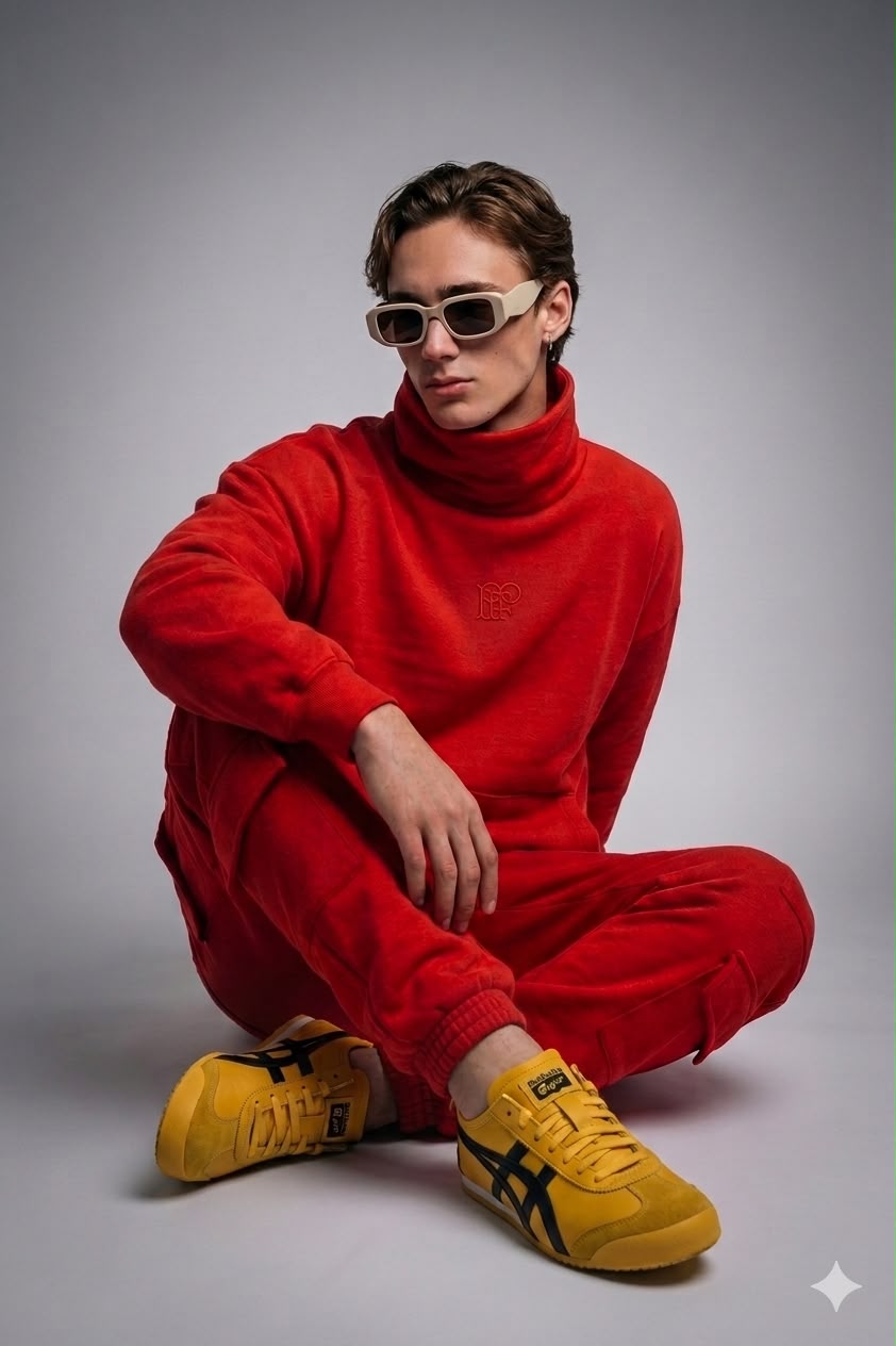 MENS 90´S MOCK NECK SWEATSHIRT